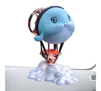 Désodorisants de dessin animé, diffuseur d'aromathérapie rotatif , hélice rotative de parfum de voiture délicat dessin animé nuage baleine pilote désodorisants pour