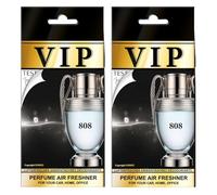 Désodorisants de luxe pour voiture VIP CARIBI lot de 2,parfums haut de gamme inspirés de parfums exclusifs,arôme élégant et durable,désodorisant haut de gamme pour voiture,maison,bureau et cadeau(808)