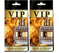 Désodorisants de luxe pour voiture VIP CARIBI lot de 2,parfums haut de gamme inspirés de parfums exclusifs,arôme élégant et durable,désodorisant haut de gamme pour voiture,maison,bureau et cadeau(172)