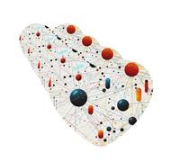 Désodorisants de voiture imprimés sur le thème de la physique, lot de 4, en forme de cœur, à suspendre au rétroviseur. Cartes parfumées.