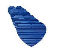 Désodorisants muraux pour voiture en carton ondulé bleu, lot de 6, en forme de cœur, à suspendre au rétroviseur. Cartes parfumées.