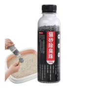 Désodorisateur pour litière pour chat - Absorbeur d'odeur naturelle non parfumée Add -in, maïs et mélange de sodium à partir de bicarbonate de déodorant pour litière d'été portable avec du charbon