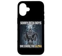 Désolé, Beta Boys, Elle a Choisi Le mème Alpha Funny Alpha Wolf Coque pour iPhone 16