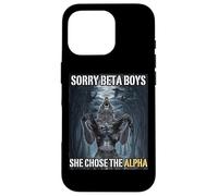 Désolé, Beta Boys, Elle a Choisi Le mème Alpha Funny Alpha Wolf Coque pour iPhone 16 Pro