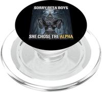 Désolé, Beta Boys, Elle a Choisi Le mème Alpha Funny Alpha Wolf PopSockets PopGrip pour MagSafe