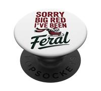 Désolé Big Red Nous Avons été Un Raton Laveur Sauvage Humour PopSockets PopGrip Adhésif