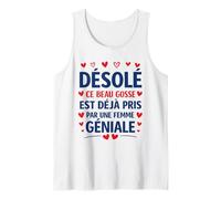 Désolé Ce Beau Gosse Est Pris Joyeuse Saint Valentin Couple Débardeur