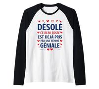 Désolé Ce Beau Gosse Est Pris Joyeuse Saint Valentin Couple Manche Raglan