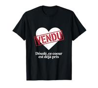Désolé Ce Coeur Est Déjà Pris Vendu Humour Saint Valentin T-Shirt