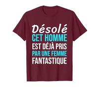 Désolé cet homme est déjà pris par une femme humour couple T-Shirt