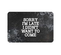 Désolé du Retard, Je N'Avais Pas Envie De Venir. Welcome Paillassons Doux Paillasson D'Entree Anti-Salissures Paillasson Intérieur pour Couloir Baignoire Salon 40X60Cm