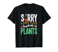 Désolé, J'Ai des projets avec Mes Plantes Funny Gardening T-Shirt