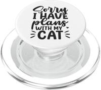 Désolé, J'Ai des projets avec Mon Chat Funny Lover PopSockets PopGrip pour MagSafe