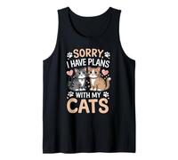 Désolé, j'ai des projets avec My Cats Funny Cat Lover Débardeur