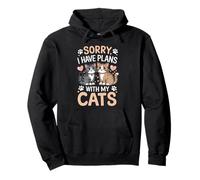 Désolé, j'ai des projets avec My Cats Funny Cat Lover Sweat à Capuche