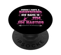 Désolé, J'Ai Un Petit ami Jim Nastics Funny Gymnastics PopSockets PopGrip Adhésif