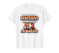 Désolé, J'Ai Un Petit ami Jim Nastics Funny Gymnastics T-Shirt
