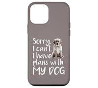 Désolé, Je ne Peux Pas Avoir de projets avec Mon Mignon Chien de Compagnie, drôle de propriétaire Coque pour iPhone 12 Mini