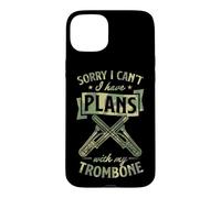 Désolé, Je ne Peux Pas, J'Ai des projets avec Mon Trombone Coque pour iPhone 15 Plus