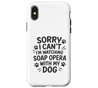 Désolé, Je ne Peux Pas, Je suis en Train de Regarder Un Feuilleton avec Mon Chien Coque pour iPhone X/XS