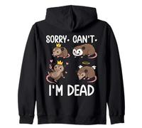 Désolé, Je ne Peux Pas, Je suis Mort. Humour Opossum Sweat à Capuche
