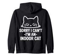 Désolé, Je ne Peux Pas, Je suis Un Chat d'intérieur, J'adore Les Animaux, Les Chats, jetant Un Coup d'œil Sweat à Capuche