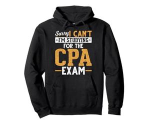 Désolé, Je ne Peux Pas, j'étudie pour l'examen de CPA | Funny Future CPA Sweat à Capuche
