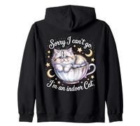 Désolé, Je ne Peux Pas y Aller, Je suis Une Amoureuse des Chats d'intérieur, des Chatons Amusants Sweat à Capuche