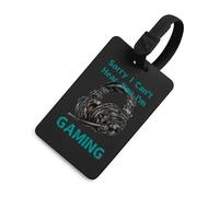 Désolé, je ne vous entends pas, je joue aux jeux vidéo. Étiquettes de bagages imprimées avec nom pour valise, sac à dos.