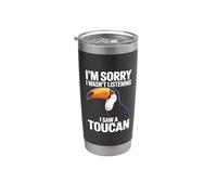 Désolé, je n'écoutais pas, j'ai vu un toucan en train d'observer un oiseau Gobelet isotherme en acier inoxydable double paroi