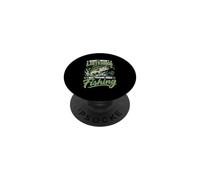 Désolé, Je n'écoutais Pas, Je pensais à Fishing Angler PopSockets PopGrip Adhésif