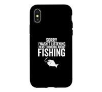 Désolé, Je n'écoutais Pas, Je pensais à la pêche Coque pour iPhone X/XS