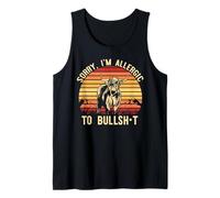 DÉSOLÉ, Je suis Allergique AU MÈME Bullsh-T Fun Bull Sunset Highland Débardeur