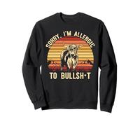 DÉSOLÉ, Je suis Allergique AU MÈME Bullsh-T Fun Bull Sunset Highland Sweatshirt