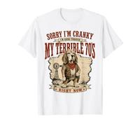Désolé, Je suis Cranky Terrible, Chien Occidental des années 70. T-Shirt