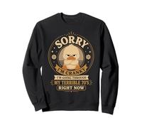 Désolé, Je suis Cranky Terrible, Cranky Duck Retro des années 70. Sweatshirt
