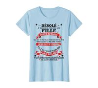 Désolé Je suis déjà Pris par Une Fille Super géniale Couple T-Shirt, Femme, Bleu Céleste, XL