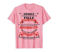 Désolé Je suis déjà Pris par Une Fille Super géniale Couple T-Shirt, Homme, Rose, M