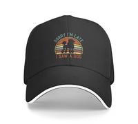 Désolé Je suis en Retard j’AI vu Un Chien drôle Caniche Chien Amant Casquette de Baseball Chapeau de Soleil Chapeaux de Soleil pour Les Femmes Hommes