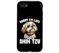 Désolé, je suis en retard, j'ai vu un amoureux des chiens mignon de Shih Tzu Coque pour iPhone SE (2020) / 7 / 8