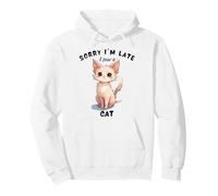 Désolé, Je suis en Retard, J'Ai vu Un Chat pour Les Filles Qui Aiment Les Chats Funny Kid Sweat à Capuche