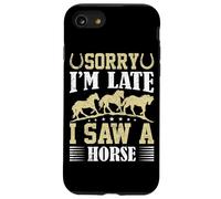 Désolé, Je suis en Retard, J'Ai vu Un Cheval Coque pour iPhone SE (2020) / 7/8