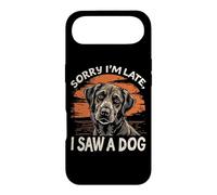 Désolé, Je suis en Retard, J'Ai vu Un Chien | Funny Pet Lovers Cute Coque pour iPhone Air