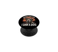 Désolé, Je suis en Retard, J'Ai vu Un Chien | Funny Pet Lovers Cute PopSockets PopGrip Adhésif