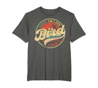 Désolé, je suis en retard, j'ai vu un oiseau, drôle, amateur d'oiseaux, ornithologie vintage T-Shirt