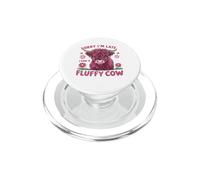 Désolé, Je suis en Retard, J'Ai vu Une Vache Moelleuse, drôle de Vache Rose des Highlands PopSockets PopGrip pour MagSafe