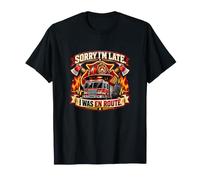Désolé, Je suis en Retard, j'étais en Route Conception drôle T-Shirt