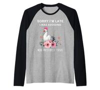 Désolé, Je suis en Retard, j'évitais Les tâches Non préférées Oie Manche Raglan