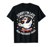 Désolé, Je suis en Retard, j'évitais Les tâches Non préférées T-Shirt