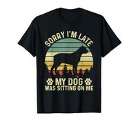 Désolé, Je suis en Retard, Mon Chien était Assis sur Moi Cane Corso T-Shirt Graphique avec Valeur